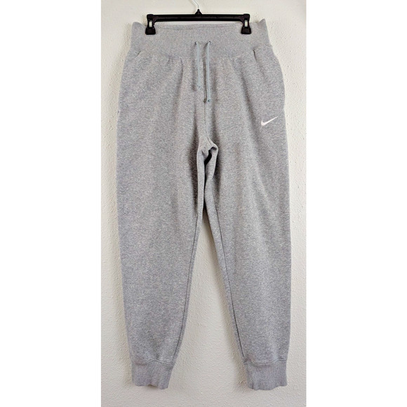 Nike Sportswear sz M Phoenix Fleece High waisted Jogger Pants grays women 4002 - Picture 1 of 7